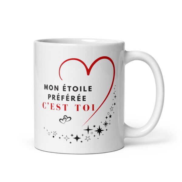 Idée cadeau pour amoureux – Mug « Mon étoile préférée, c’est toi »