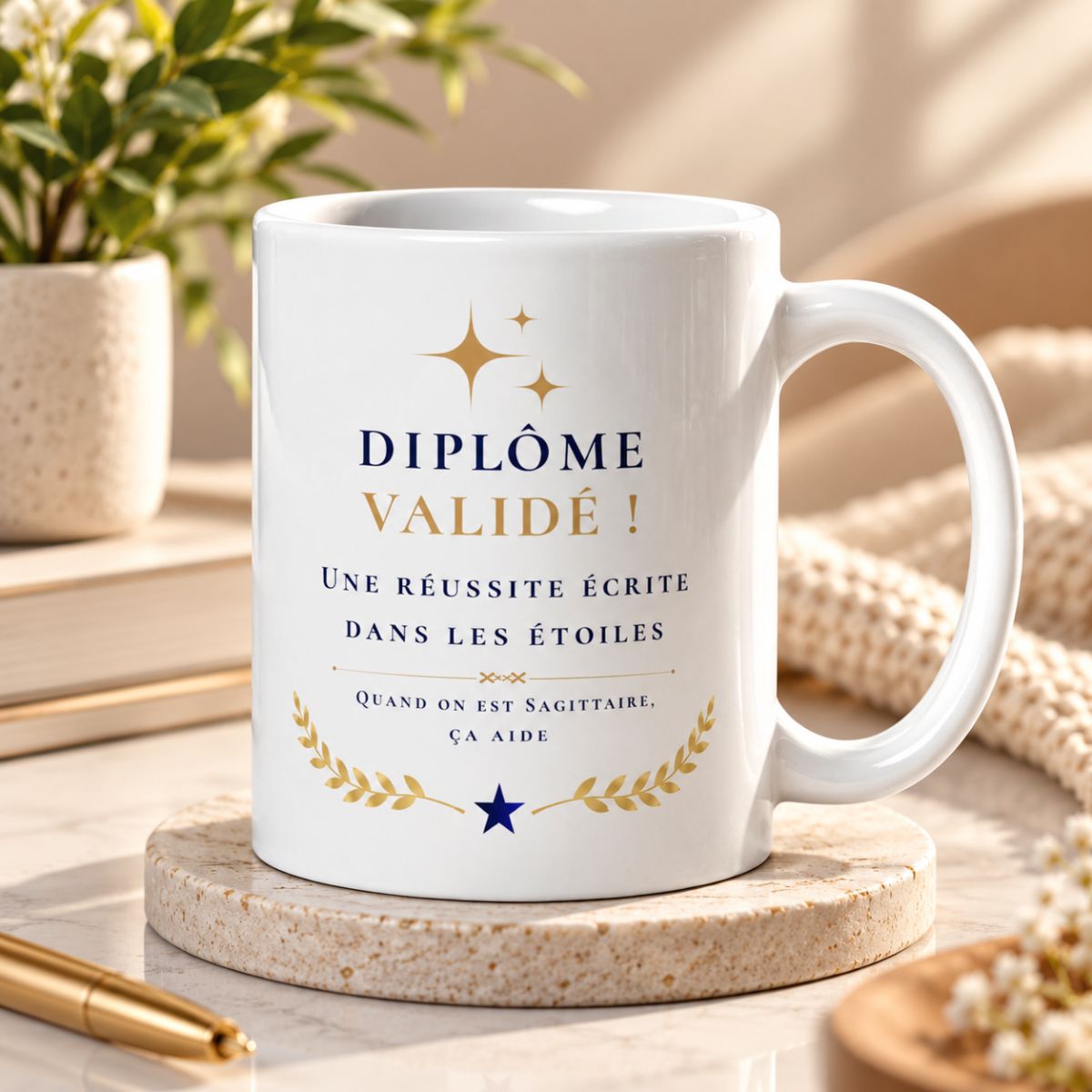 Cadeau de Fin d'Études : Mug « Une Réussite Écrite dans les Étoiles » – Sagittaire Cadeau de Fin d'Études : Mug « Une Réussite Écrite dans les Étoiles » – Sagittaire