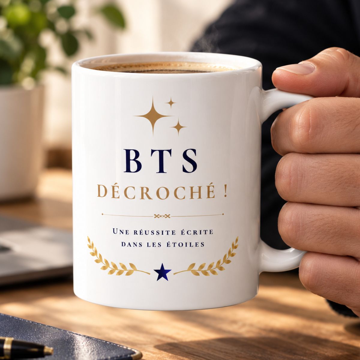 Cadeau Félicitations BTS décroché ! - Mug "Une réussite écrite dans les étoiles" - Surprise originale Cadeau Félicitations BTS décroché ! - Mug "Une réussite écrite dans les étoiles" - Surprise originale – Image 2