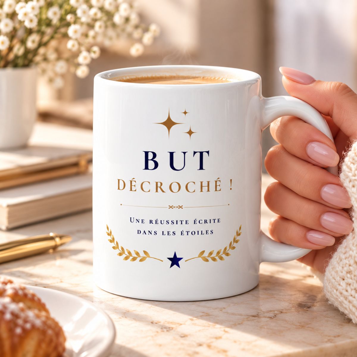 Cadeau Félicitations BUT décroché ! - MUG "Une réussite écrite dans les étoiles" - Surprise originale Cadeau Félicitations BUT décroché ! - MUG "Une réussite écrite dans les étoiles" - Surprise originale