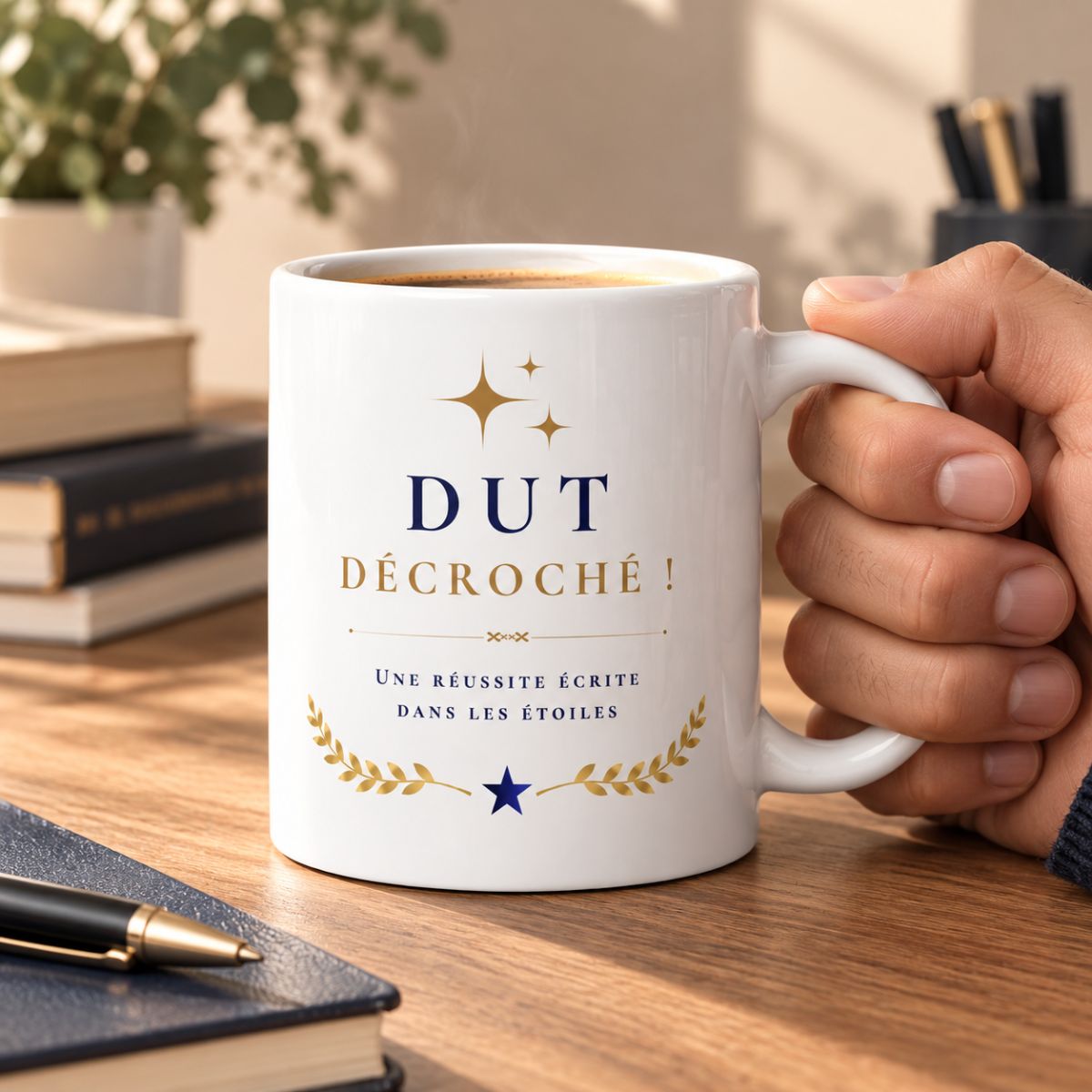 Cadeau Félicitations DUT décroché ! - Mug "Une réussite écrite dans les étoiles" - Surprise originale Cadeau Félicitations DUT décroché ! - Mug "Une réussite écrite dans les étoiles" - Surprise originale