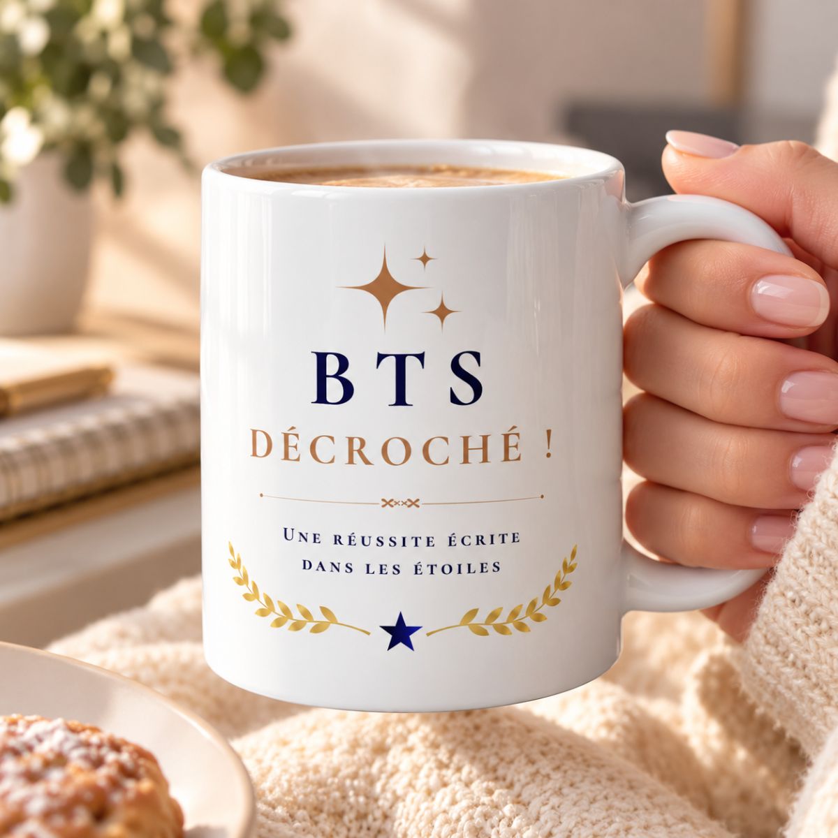 Cadeau Félicitations BTS décroché ! - Mug "Une réussite écrite dans les étoiles" - Surprise originale Cadeau Félicitations BTS décroché ! - Mug "Une réussite écrite dans les étoiles" - Surprise originale